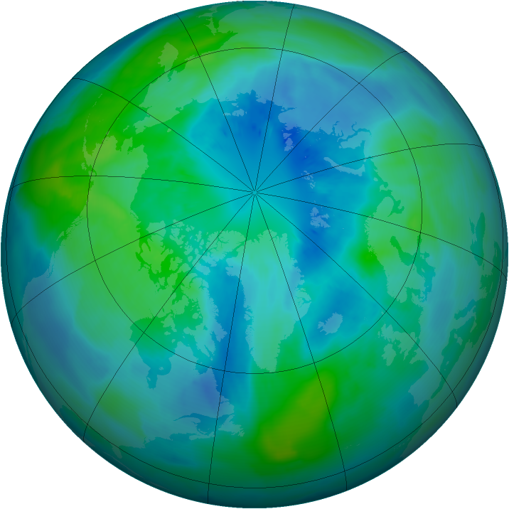 Arctic ozone map for 28 September 2011